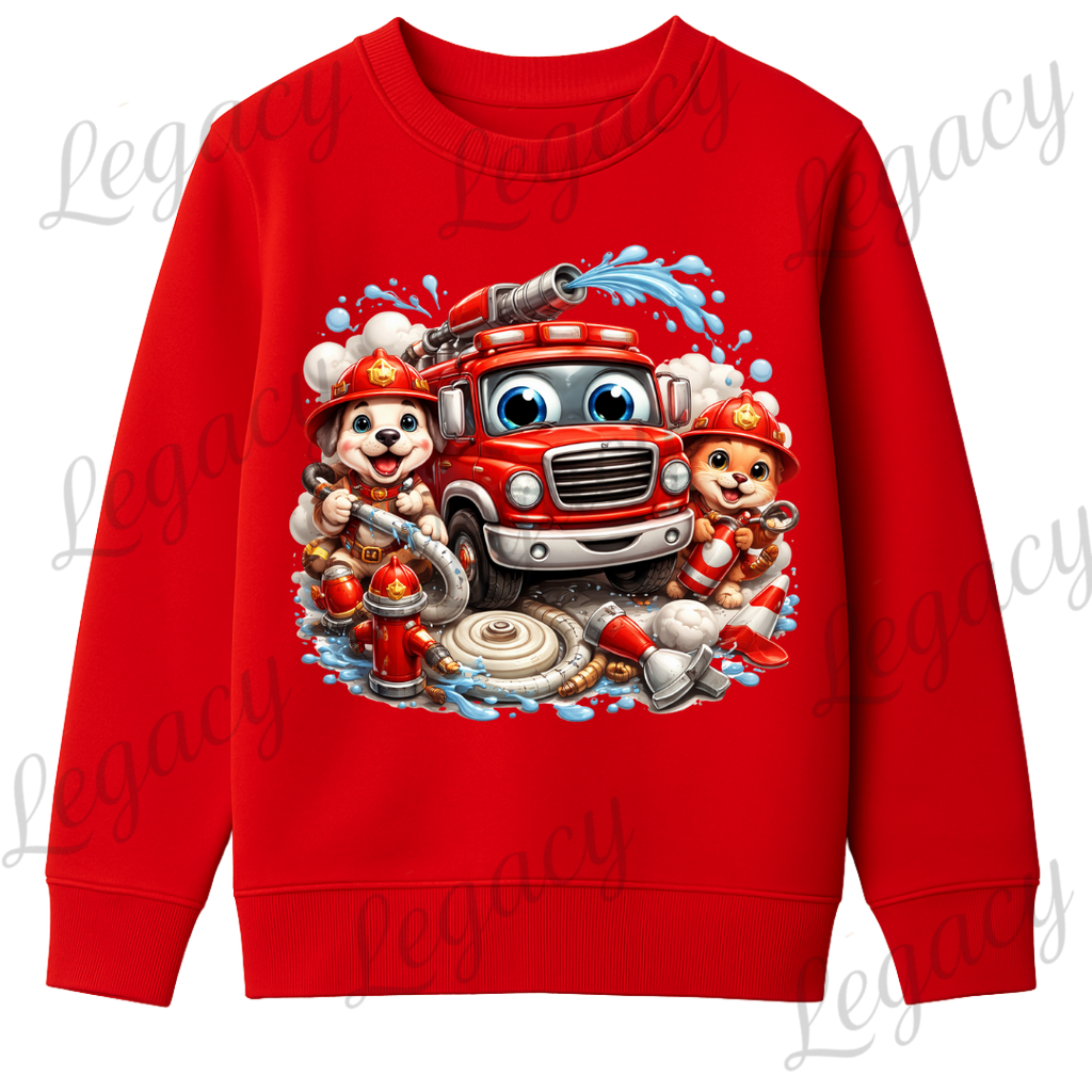 Feuerwehrfreunde Kinder Pullover