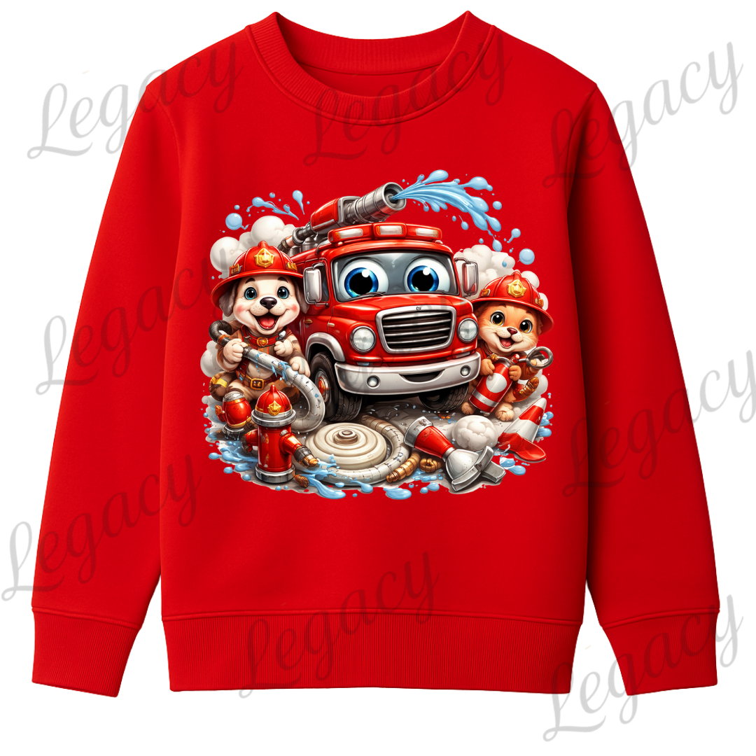 Feuerwehrfreunde Kinder Pullover