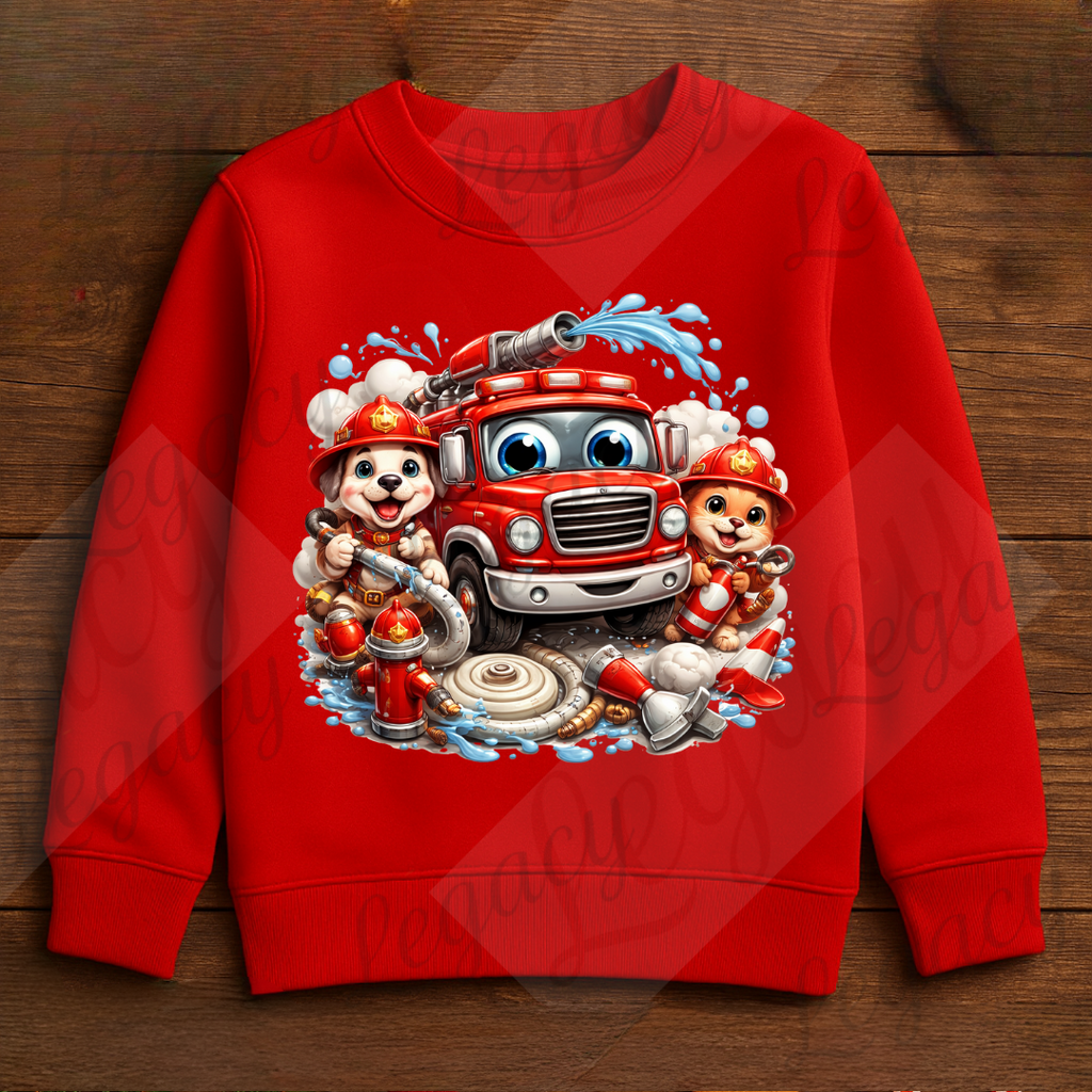 Feuerwehrfreunde Kinder Pullover