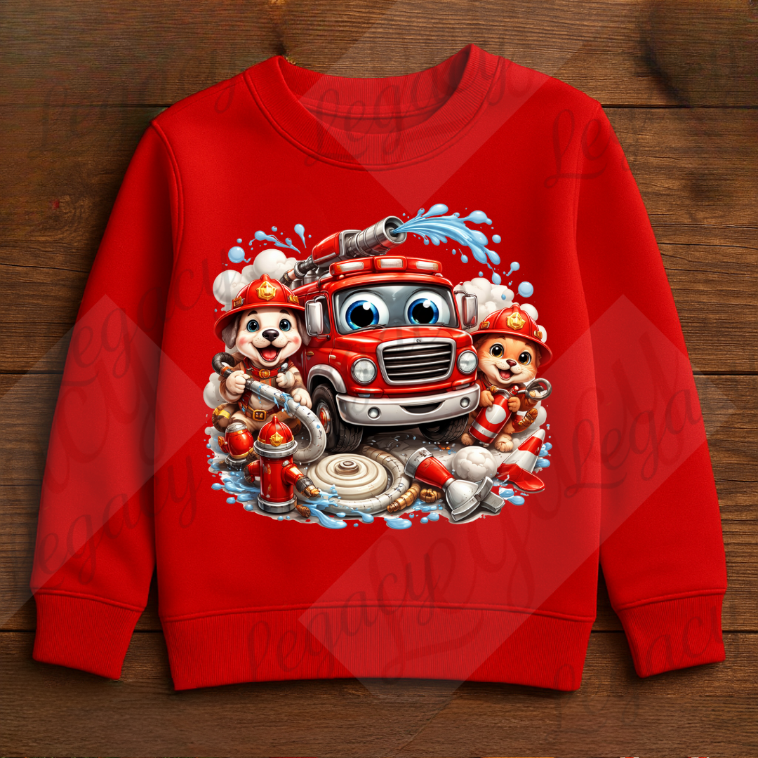 Feuerwehrfreunde Kinder Pullover