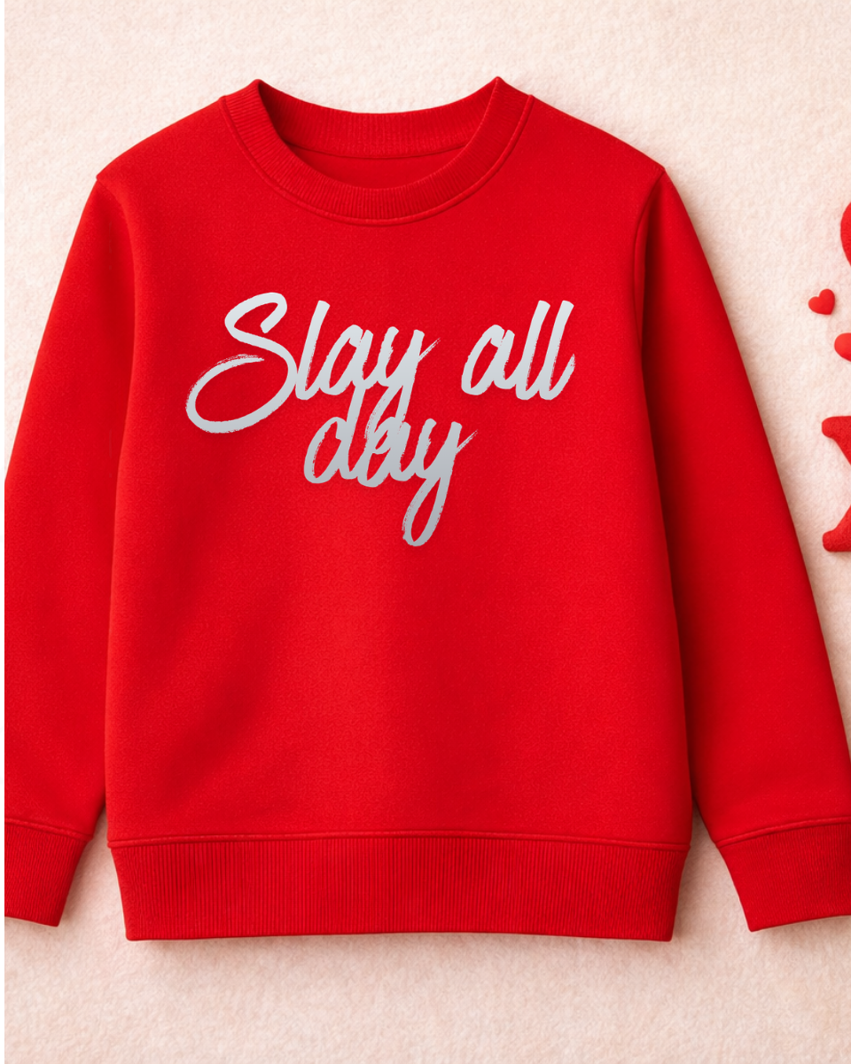 Slay all day Kinder Pullover