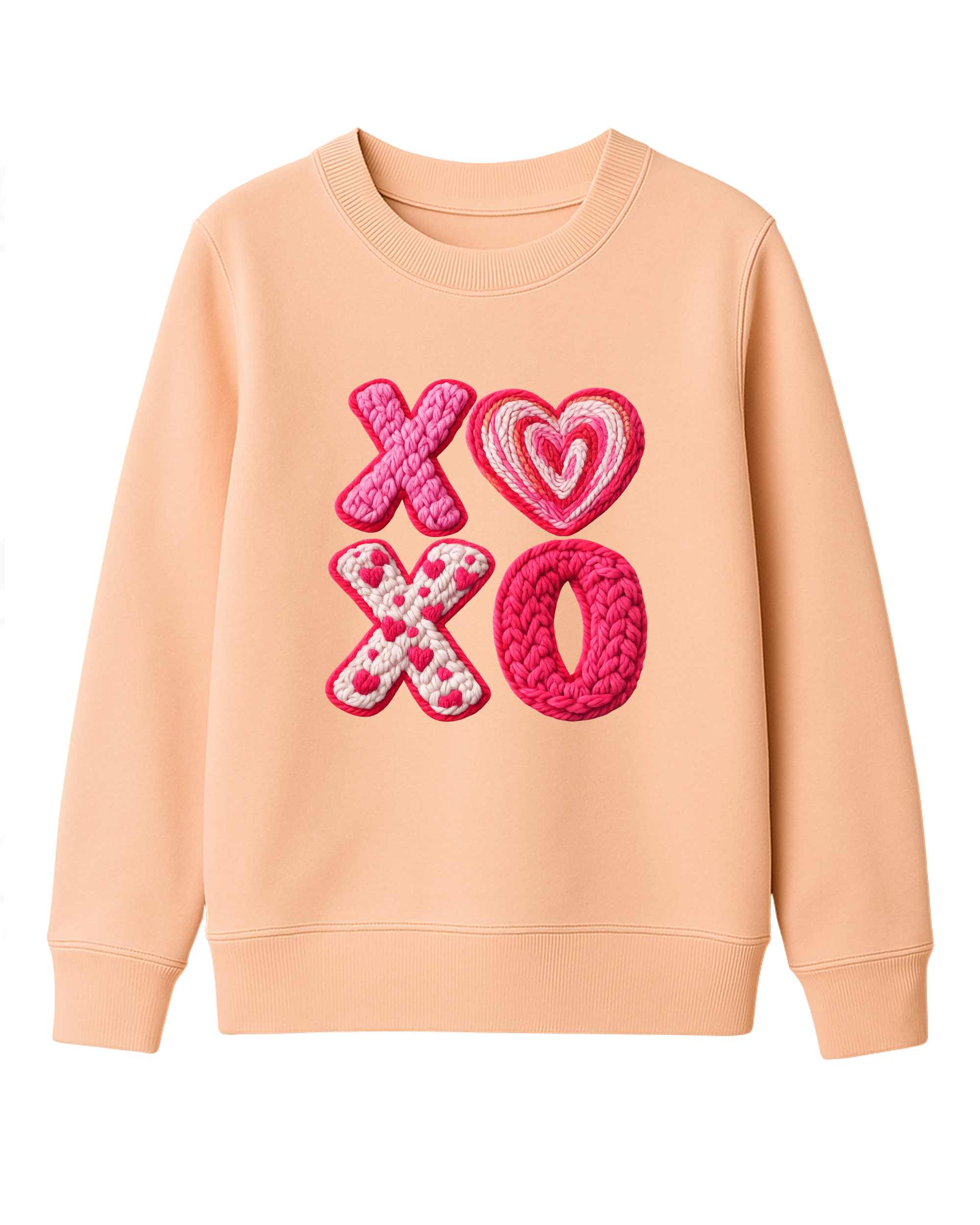 XOXO 3d Stoff Effekt Kinder Pullover