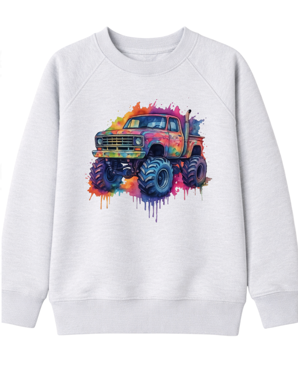 Monstertruck Kinder Pullover