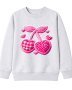 Cherry Kinder Pullover 3d Stoff Effekt