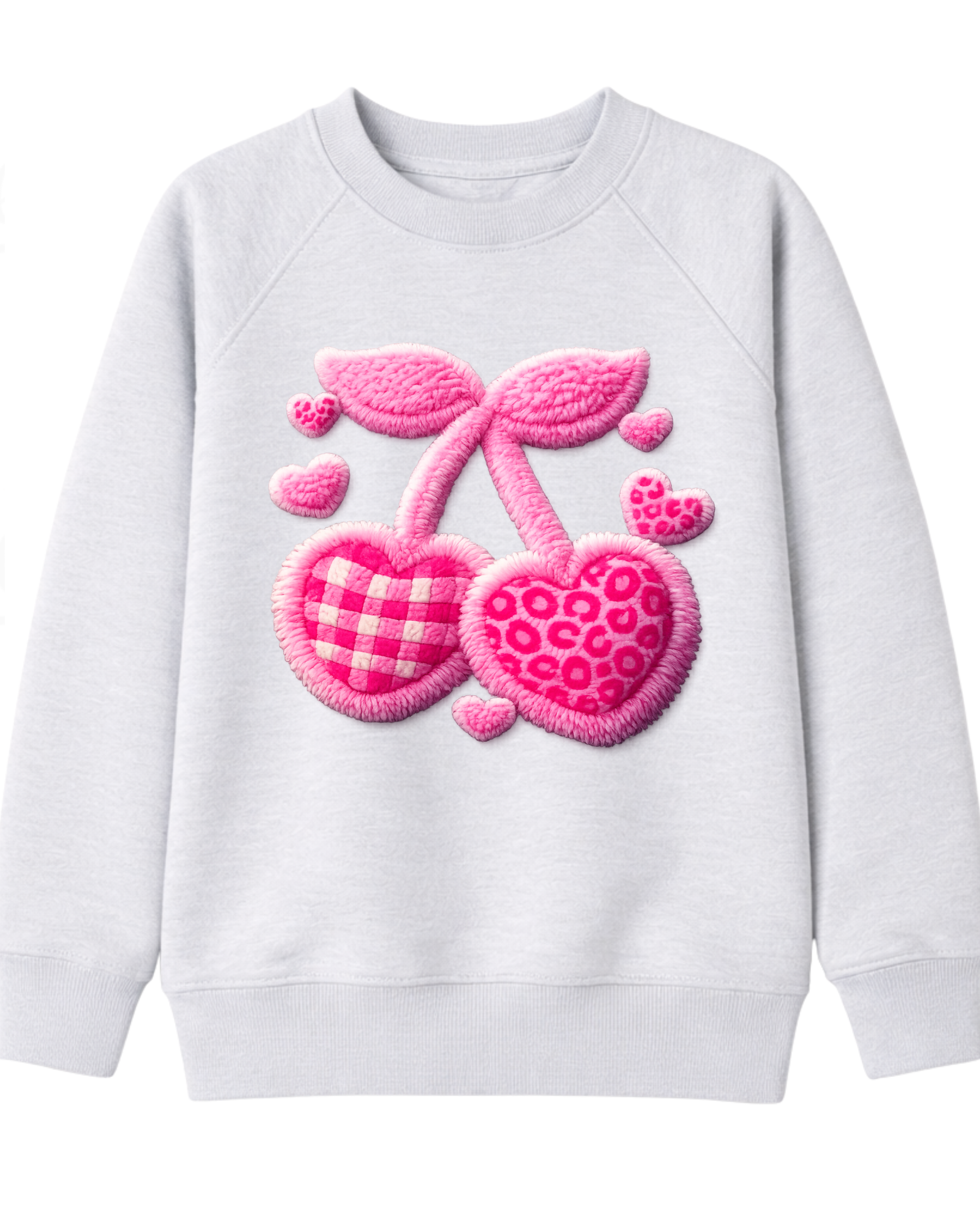 Cherry Kinder Pullover 3d Stoff Effekt