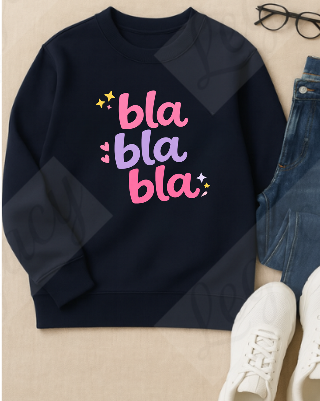 Bla bla bla Kinder Pullover