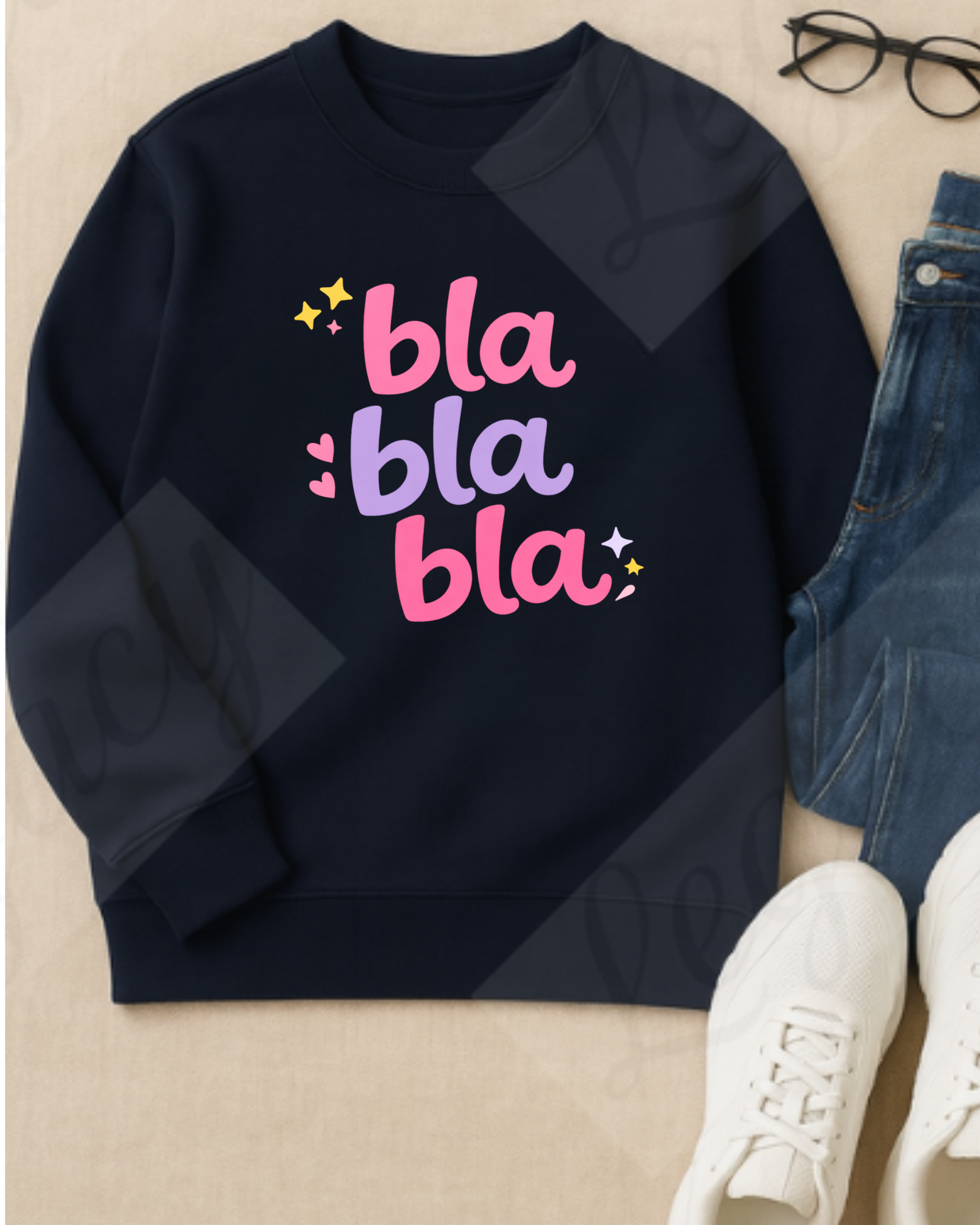 Bla bla bla Kinder Pullover