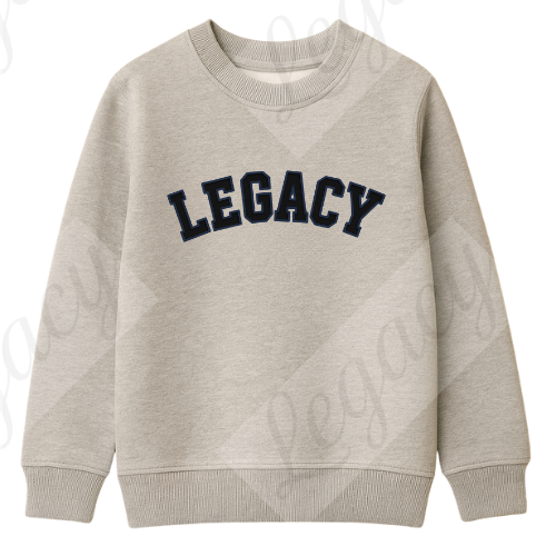 Legacy College Grau Kinder Pullover